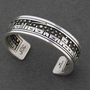 Joseph Coriz Sterling Silver14K Gold Cuff Bracelet